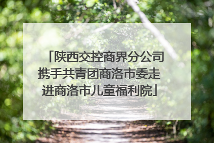 陕西交控商界分公司携手共青团商洛市委走进商洛市儿童福利院