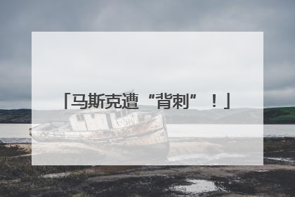 马斯克遭“背刺”！
