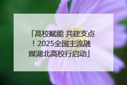 高校赋能 共建支点！2025全国主流融媒湖北高校行启动