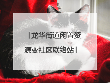 龙华街道闲置资源变社区联络站