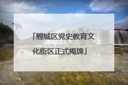 鲤城区党史教育文化街区正式揭牌