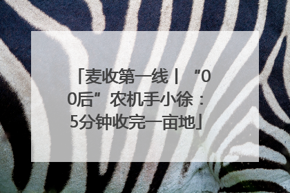 麦收第一线丨“00后”农机手小徐：5分钟收完一亩地