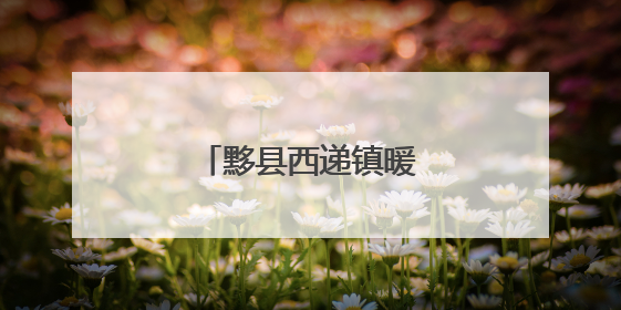 黟县西递镇暖心服务零距离