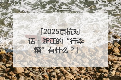 2025京杭对话：浙江的“行李箱”有什么？