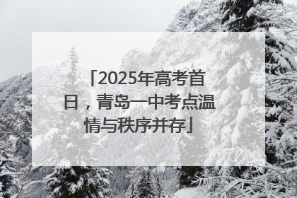 2025年高考首日，青岛一中考点温情与秩序并存