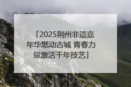 2025荆州非遗嘉年华燃动古城 青春力量激活千年技艺