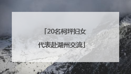 20名柯坪妇女代表赴湖州交流
