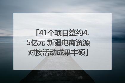 41个项目签约4.5亿元 新疆电商资源对接活动成果丰硕