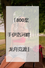 800桨手伊洛河畔龙舟竞渡