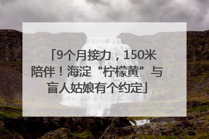 9个月接力，150米陪伴！海淀“柠檬黄”与盲人姑娘有个约定